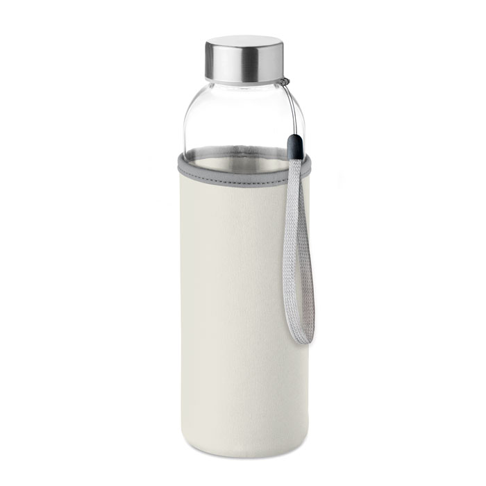 UTAH GLASS Béžová – sklenená fľaša 500 ml s potlačou | Predmety.sk