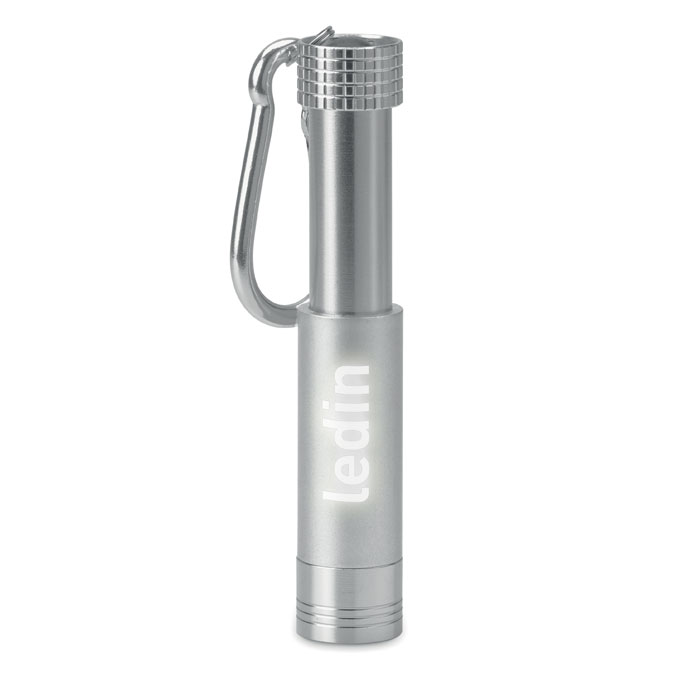 POP LIGHT Silver – lED prívesok na kľúče s potlačou | Predmety.sk
