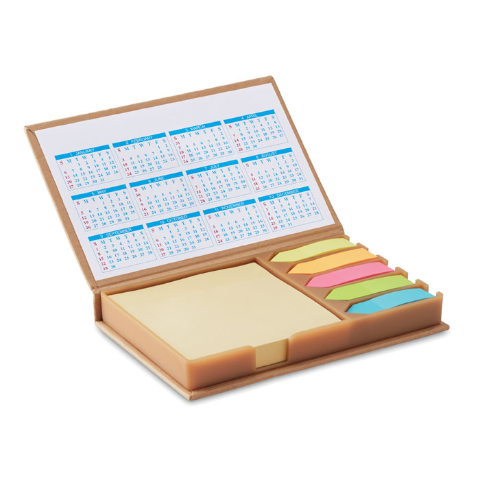 MEMOCALENDAR Béžová – súbor poznámok s potlačou | Predmety.sk