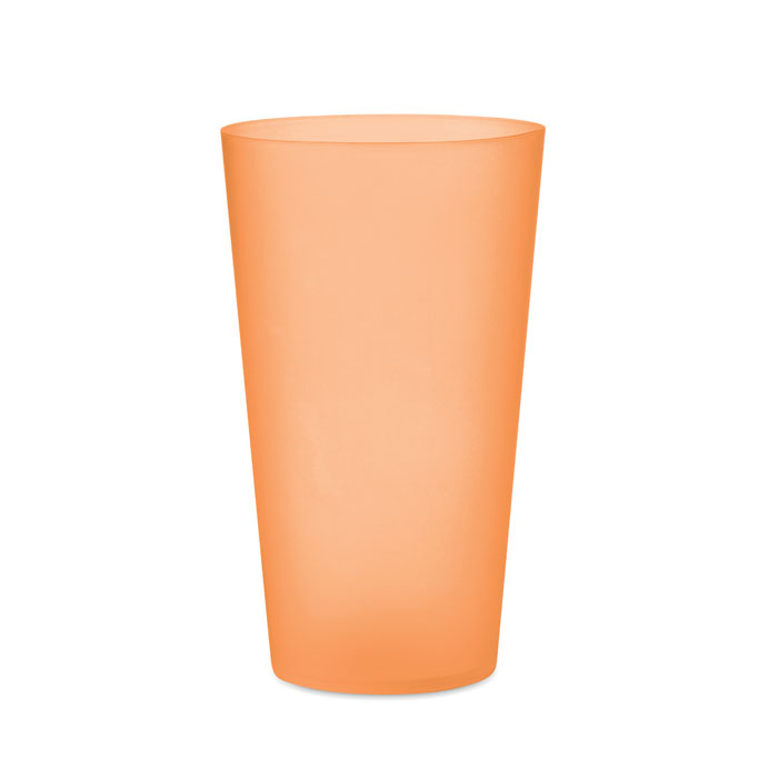 FESTA LARGE Priehľadná oranžová – hrnček na podujatie 500ml s potlačou | Predmety.sk