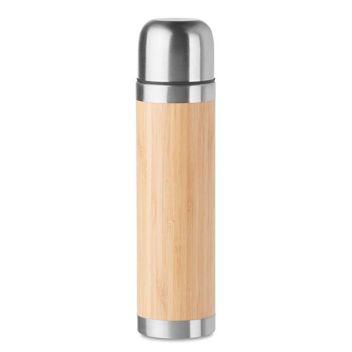 CHAN BAMBOO Farba dreva – termofľaša z bambusu s potlačou | Predmety.sk