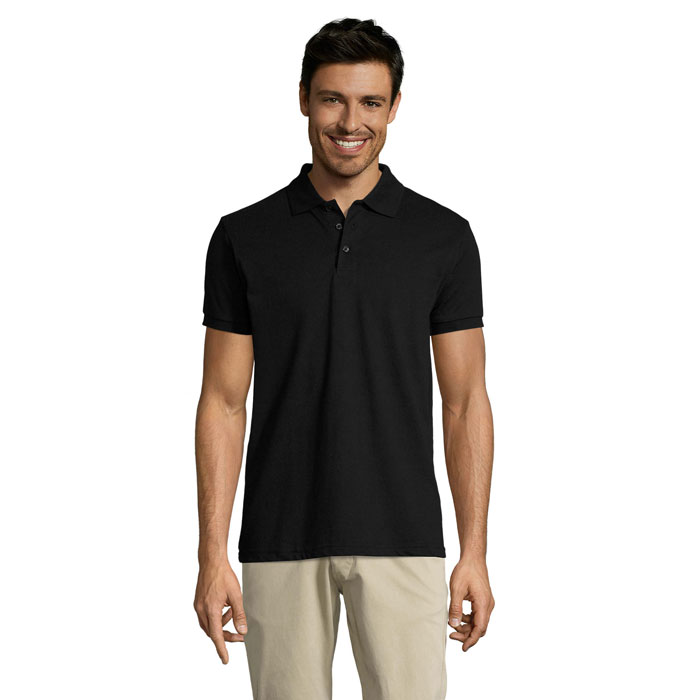 PRIME MEN Čierna – pRIME MEN'S POLO 200g s potlačou | Predmety.sk