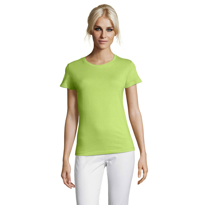 REGENT ŽENY Zelené jablko – rEGENT LADIES SHIRT 150g s potlačou | Predmety.sk