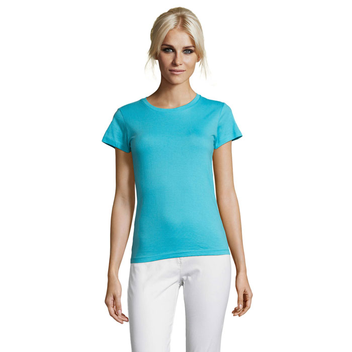 REGENT ŽENY Modrý atol – rEGENT LADIES SHIRT 150g s potlačou | Predmety.sk