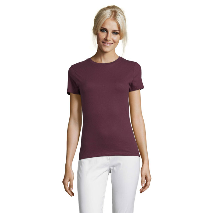 REGENT ŽENY Burgundsko – rEGENT LADIES SHIRT 150g s potlačou | Predmety.sk