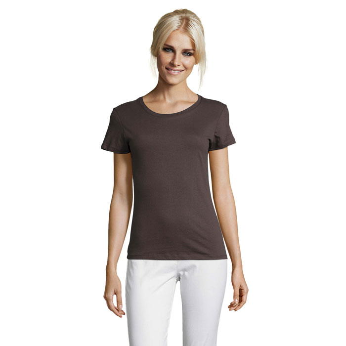 REGENT ŽENY Tmavo šedá – rEGENT LADIES SHIRT 150g s potlačou | Predmety.sk