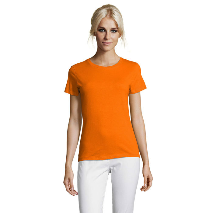 REGENT ŽENY Oranžová – rEGENT LADIES SHIRT 150g s potlačou | Predmety.sk