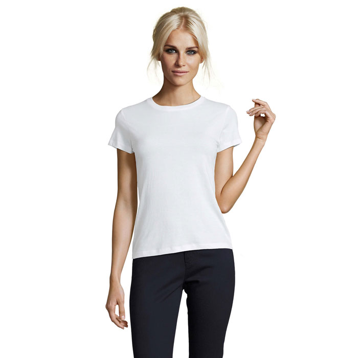 REGENT ŽENY Biela – rEGENT LADIES SHIRT 150g s potlačou | Predmety.sk
