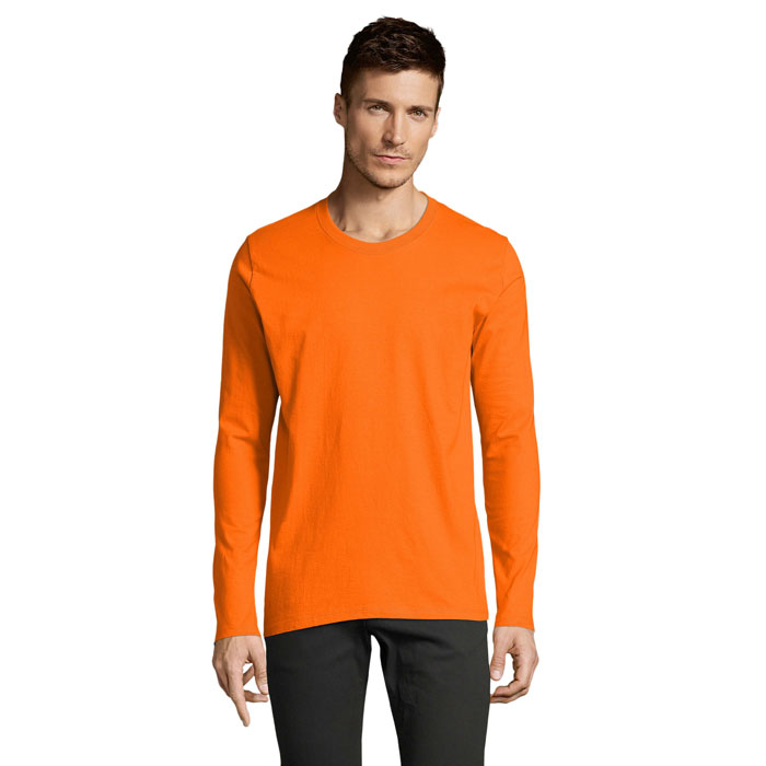 IMPERIAL LSL MEN Oranžová – iMPERIAL LSL MEN tričko 190 s potlačou | Predmety.sk