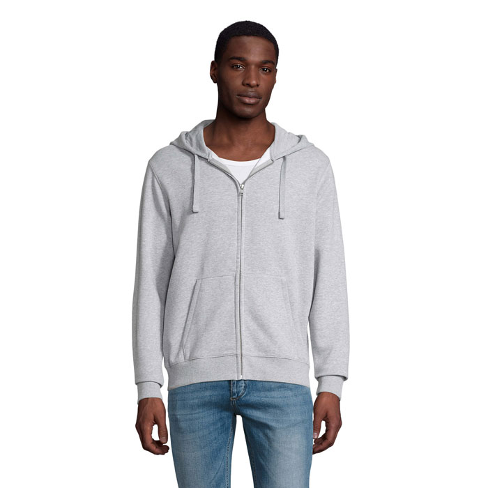 SPIKE MEN Grey Melange 2 – sPIKE HOOD MEN'S 280gr s potlačou | Predmety.sk