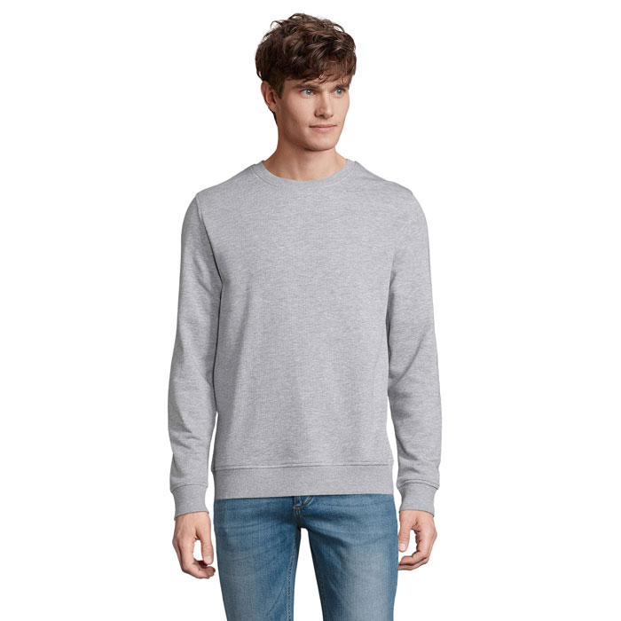 COMET Grey Melange 2 – cOMET SWEATER 280g s potlačou | Predmety.sk