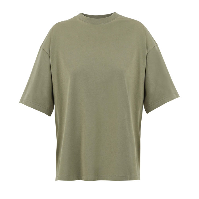 BOXY WOMEN Khaki – kRABICE DÁMSKE NADROZMERNÉ TRIČKO s potlačou | Predmety.sk
