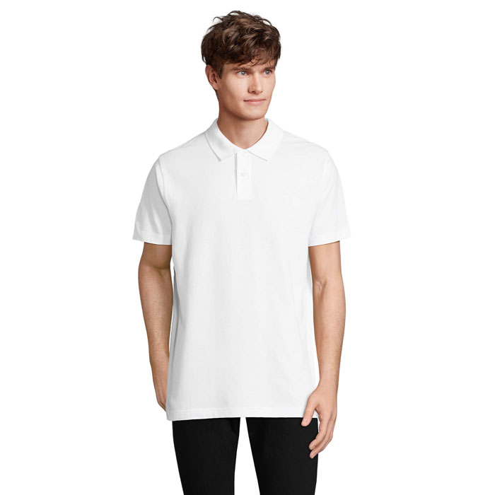 PULSE Biela – pULZNÉ UNISEX POLO s potlačou | Predmety.sk