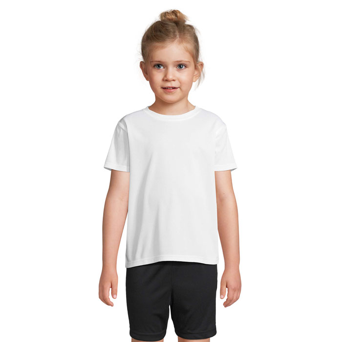 SPRINT KIDS Biela – dETSKÉ ŠPORTOVÉ TRIČKO SPRINT s potlačou | Predmety.sk