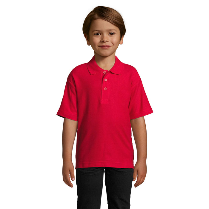 SUMMER II KIDS Červená – sUMMER II KIDS Polo 170g s potlačou | Predmety.sk