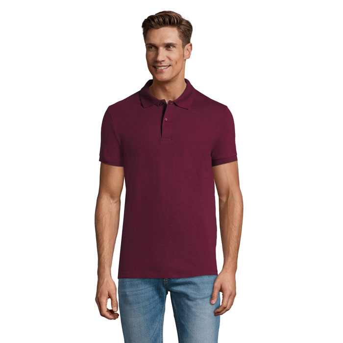 PERFECT MEN Burgundsko – pERFECT MEN Polo 180g s potlačou | Predmety.sk