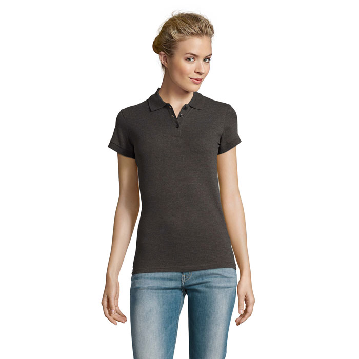 DOKONALÉ ŽENY Charcoal Melange – dOKONALÉ DÁMSKE POLO 180 s potlačou | Predmety.sk