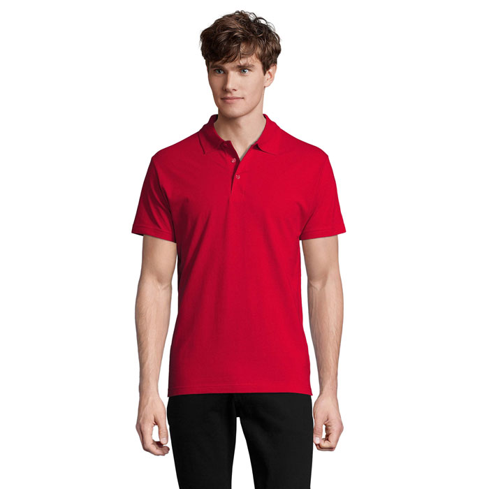 JAR II Červená – sPRING II MEN Polo 210g s potlačou | Predmety.sk