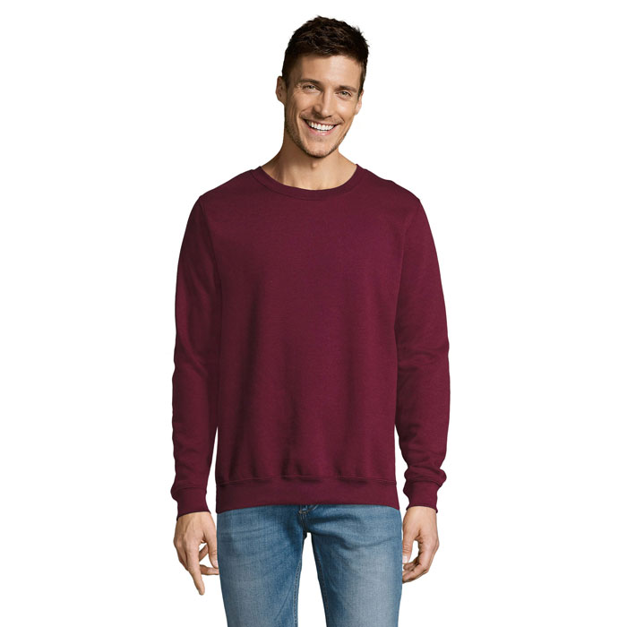 NOVÝ SUPREME Burgundsko – nEW SUPREME SVETR 280g s potlačou | Predmety.sk