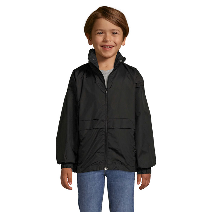 SURF KIDS Čierna – sURF KIDS WINDBREAKER 210g s potlačou | Predmety.sk