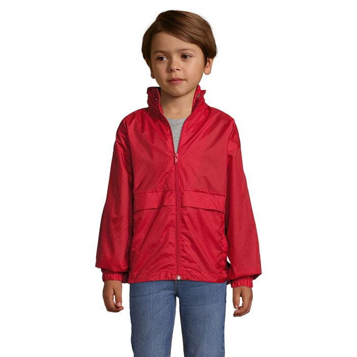 SURF KIDS Červená – sURF KIDS WINDBREAKER 210g s potlačou | Predmety.sk