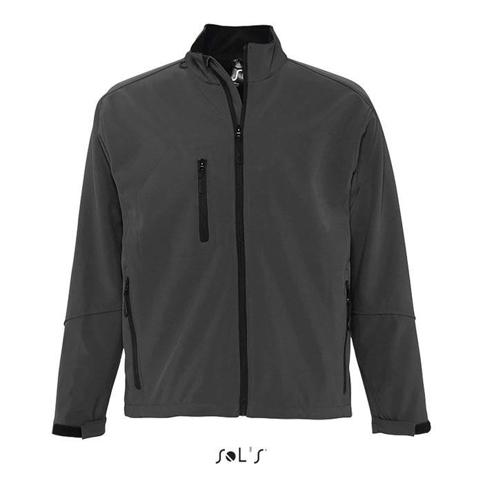 RELAX Uhlová sivá – rELAX MEN'S SS BUNDA 340g s potlačou | Predmety.sk