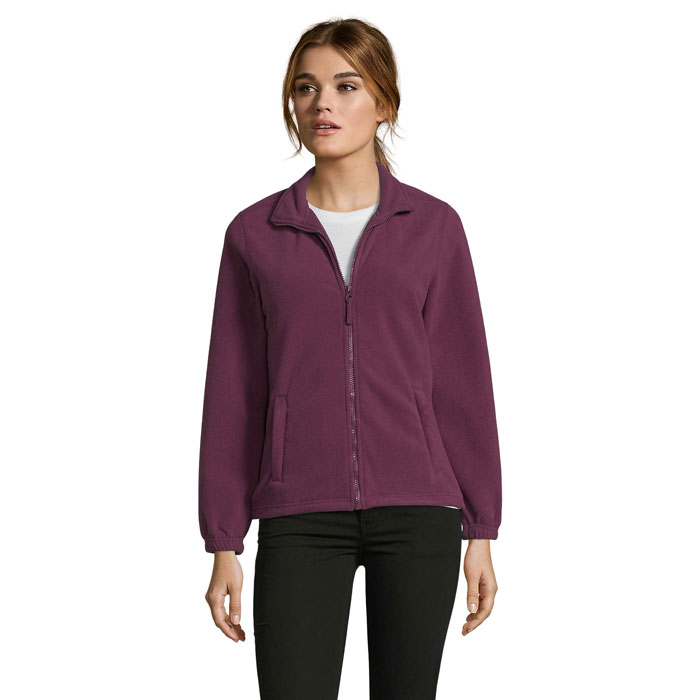 SEVERNÉ ŽENY Burgundsko – nORTH WOMEN'S FL BUNDA 300g s potlačou | Predmety.sk
